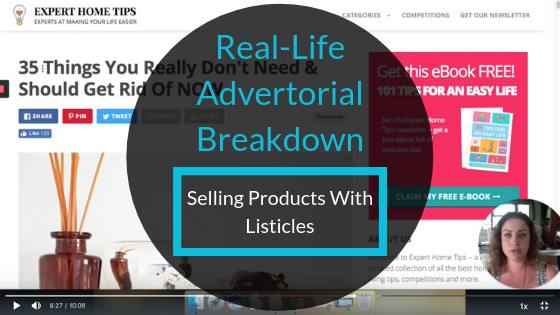 Real-Life Advertorial Breakdown – Listicles for Products